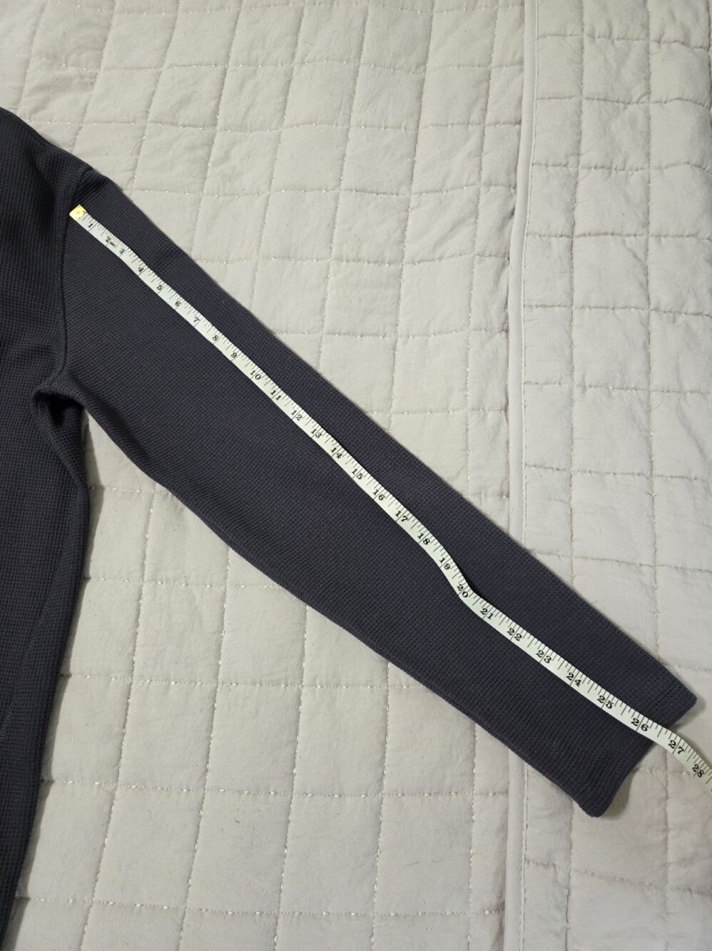 Peloton Men's Half-Zip Waffle Pullover - Dark Gray - Picture 6 of 7